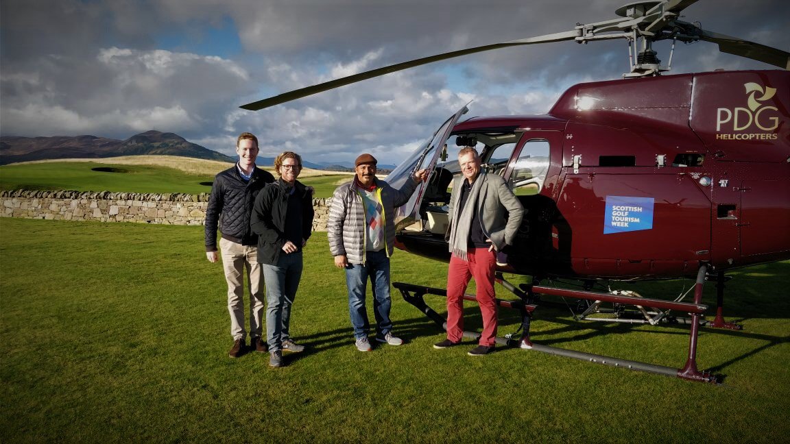 pdgaviation's tweet photo. SGTW 2018 will be at @FairmontStA and PDG Helicopters will again be exhibiting and undertaking fam trips.
@VisitScotland @VisitScotGolf @ScotDevInt
Here are some happy passengers from last years event.
#sgtw2018 #golfscotland #vipgolf #helicopter #StAndrews #Fairmont https://t.co/POPQ7CHTW8