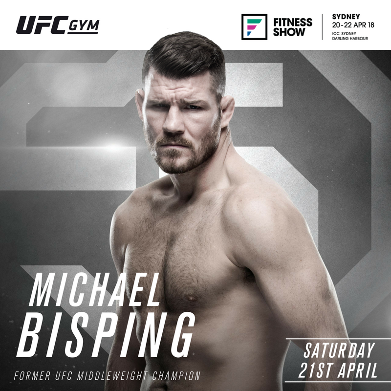 AusFitnessShow's tweet photo. 🥊 MEET UFC CHAMPION MICHAEL BISPING AT THE FITNESS SHOW!
Meet & greet former UFC Middleweight Champion and MMA legend, Michael @bisping on Saturday 21st April. Only 300 spaces available- This will sell out: https://t.co/Ip9FlqyVdj #FITSTRENGTH @ufcgymaustralia https://t.co/hOId5iHJqh