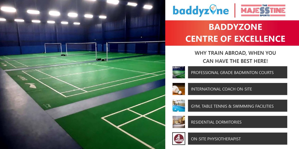 baddyzone's tweet photo. Come, experience our scientific training programs and discover your hidden potential!

Enrol now to train with national and international level coaches! https://t.co/JUtsIH5py5