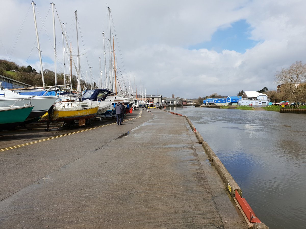 cap_prov's tweet photo. A different kind of day when you are inspecting a site for a new development, which turns out to be a boat yard on Devon! https://t.co/2XnHYLPPTE
