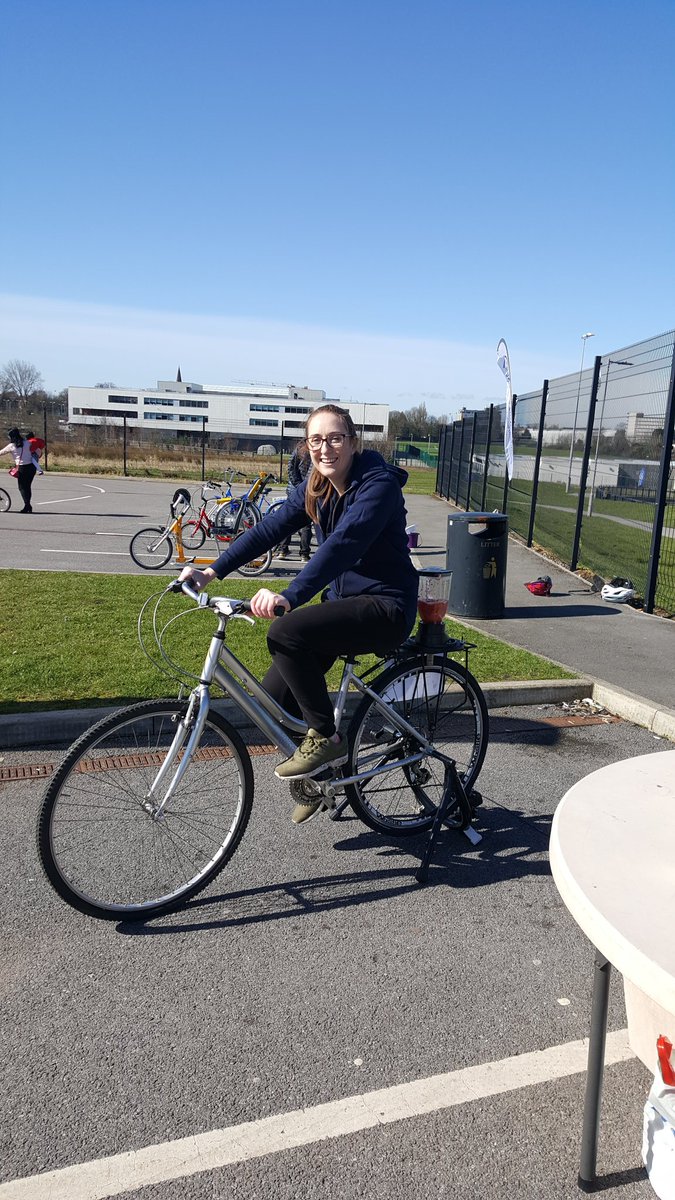S_Green81's tweet photo. Thought we should lead by example and have a go of the smoothie bike #ActiveFest @NWBoroughsNHS https://t.co/pysy3Afw0r