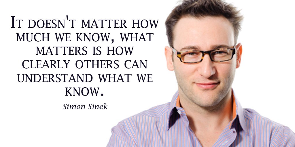 skygobuy's tweet photo. It doesn't matter how much we know, what matters is how clearly others can understand what we know. - Simon Sinek #SkyGoBuy https://t.co/7ZjYBk6s7j