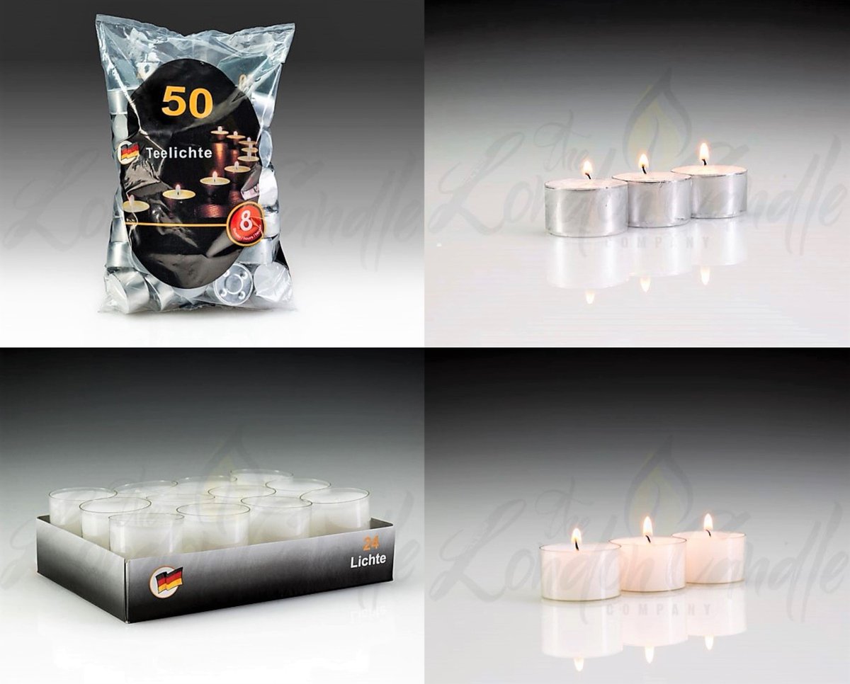 LondonCandles's tweet image. 8 hour tea lights - silver cup or clear cup. LOWEST UK prices: londoncandles.uk/product-catego… #candles #tealights #8hour #bulk #catering #hospitality #weddingcandles