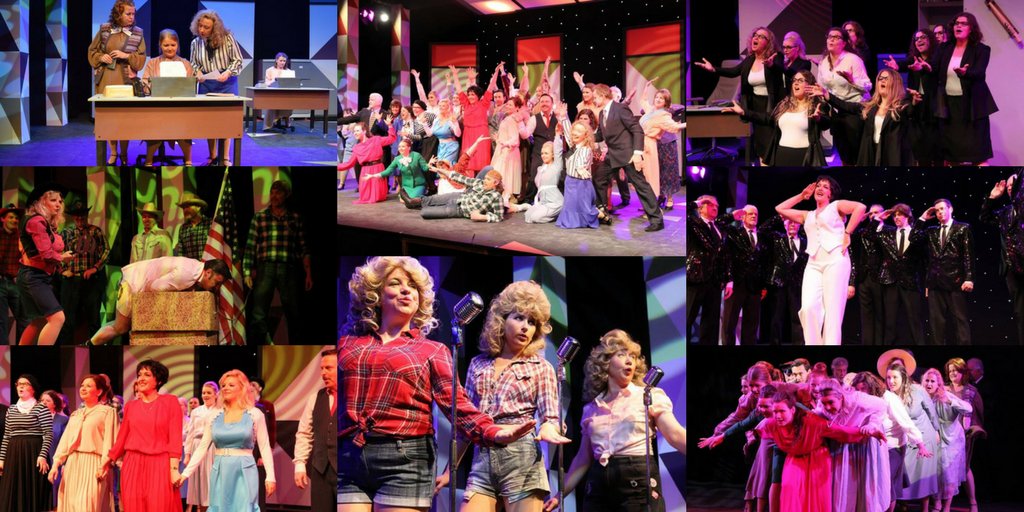 It's #ThrowbackThursday so we're taking a look at our memories from this time last year when we were performing the fabulous 9 to 5 the Musical! It's certainly getting us pumped for opening night on Monday! #DirtyRottenScoundrels