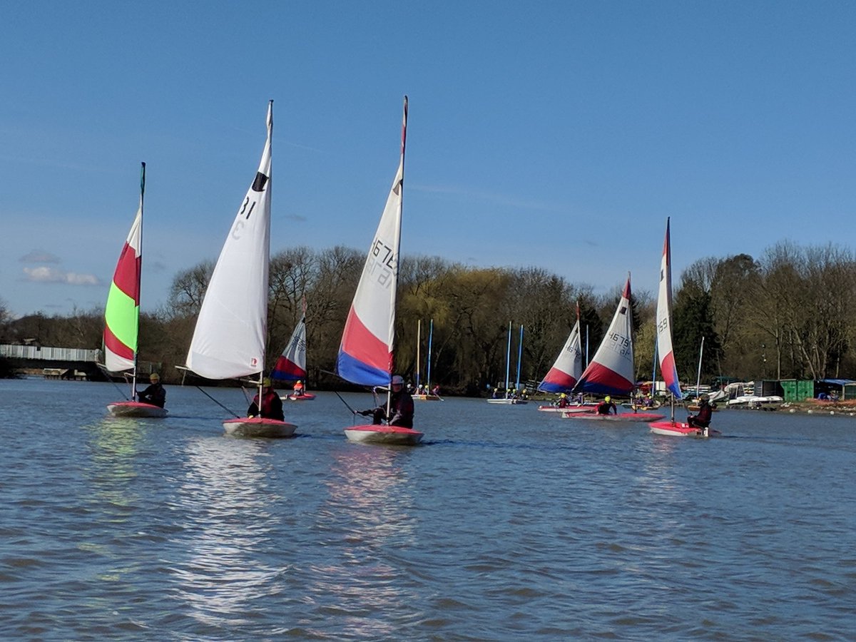 Enjoying the weather on the water.