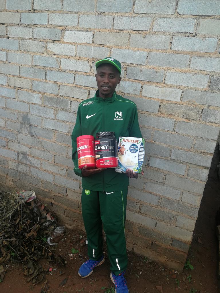 DavidManja1's tweet photo. Good stuff from sponsors thanks @BESTERNICK @Nedbank_RC @NikeRunningZA @futurelifeza @BiogenSA https://t.co/lgT9v8FCMo