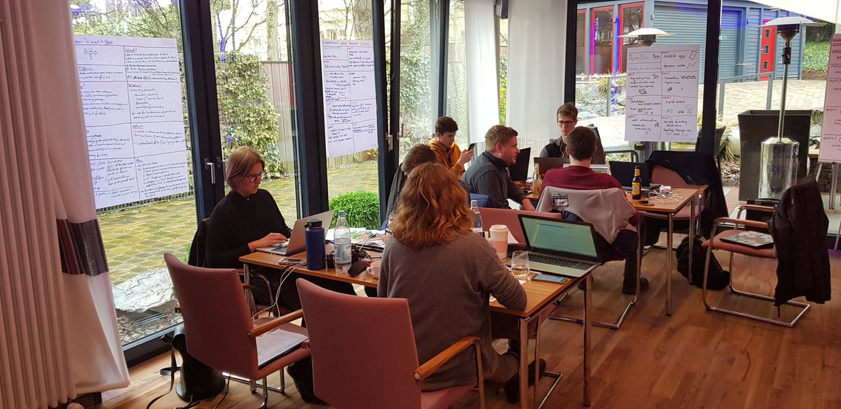 Day 3 of the 1. Hackathon South Westphalia, great to see the teams growing and developing!!! <a href="/Y4PT/">Youth For Public Transport (Y4PT) 🚦</a> @AlexandraGorini <a href="/reicheltb/">Bernd Reichelt</a> <a href="/MarkusFleige/">Markus Fleige 🤖 🌍</a> <a href="/RailProfAC/">Raphael Pfaff</a> <a href="/becker_ulf/">Ulf Becker</a>