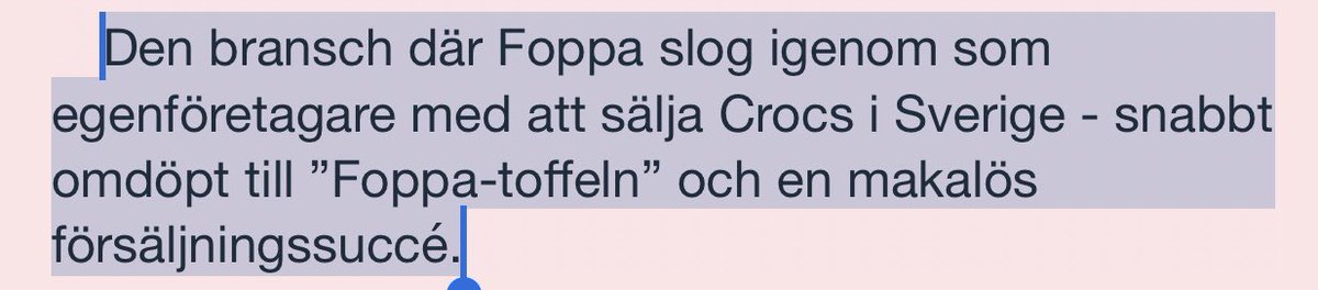 Snälla säg att jag inte är den sista på bollen att ha fattat att foppatofflan är döpt efter Peter Forsberg???!!??1??