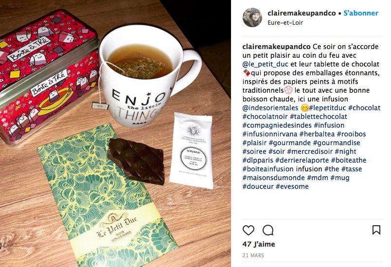 EveSomePR's tweet photo. Le Petit Duc dans https://t.co/hUkJw9XhGn, dans dans l'instagram de Claire MakeUp and co, dans Sandra dans tous ses états et dans Marianne !
#lepetitduc #evesomepr #agencerp #evederothiacob #chocolat #gourmand 
https://t.co/HRbWHaT4vn 

@LePetitDuc https://t.co/ZIX0bQ0t67