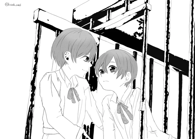 檻の中、檻の外のシエル 