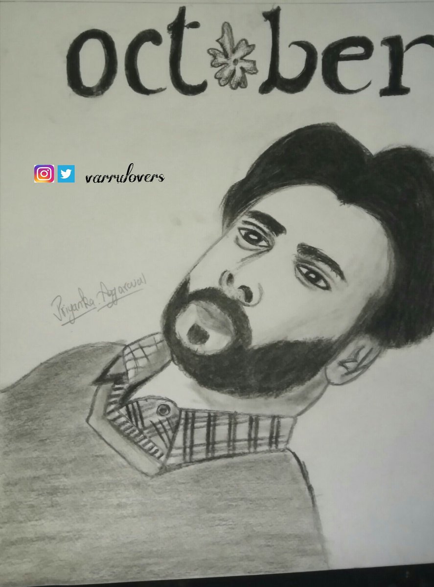 Varrulovers's tweet photo. Dan is coming at your service in just 8 days #October #OctoberInApril #fanart #OctoberMadness #varundhawan #13April2018 #Dan @Varun_dvn @OctoberFilm2018 https://t.co/wPWZXr2CxV