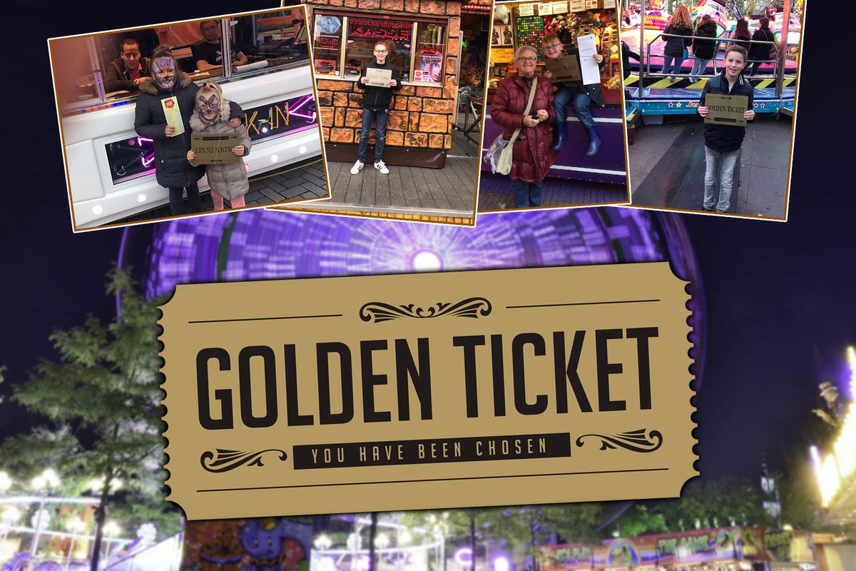 KermisHelmond's tweet photo. Het Golden Ticket is gevonden! Morgen weer een nieuwe wedstrijd. https://t.co/qJW8lDnnwL