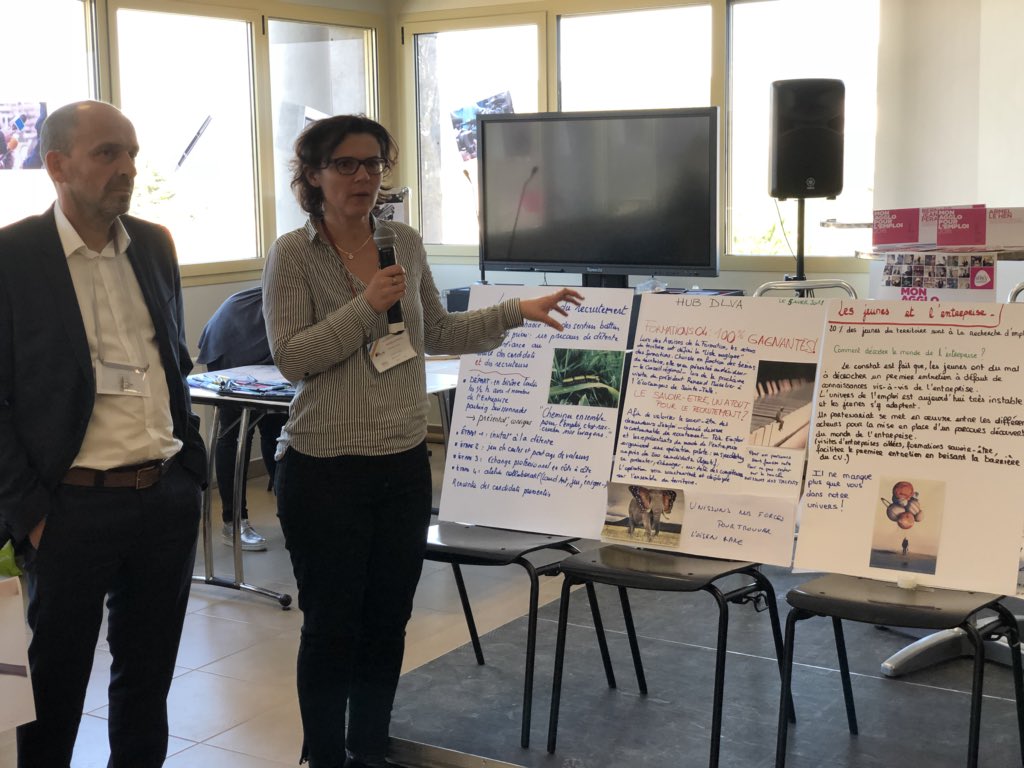 RichardSpinosa's tweet photo. Assises de la formation, recruter autrement, côte à côte vs face à face, travailler le savoir être, les pistes d’actions sont nombreuses @DLVAgglo @poleemploi_LAB #LabPE #Paca https://t.co/j3S7BLTFjJ