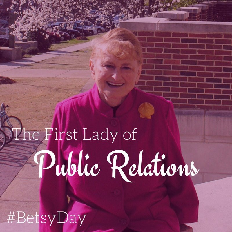 StatePrssa's tweet photo. Happy Betsy Plank Day! “Aspire to be inspired” these are words to live by, and today we celebrate Betsy’s legacy. Her teaching and idealogies live on in the PR world. #BetsyPlank#PRSSA https://t.co/mUQduGywjb