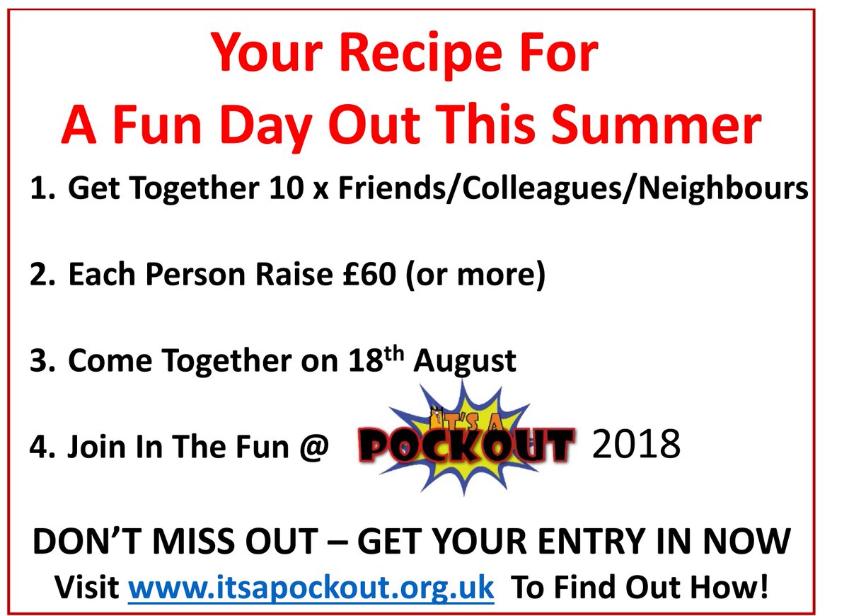 itsapockout's tweet photo. Team application forms are available on our website - get your Team application in now - be quick - places are going fast. https://t.co/M7JioCcyxP