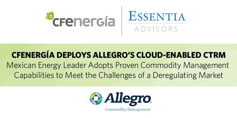 allegrodev's tweet photo. CFEnergía deploys Allegro's cloud-enabled #CTRM to meet the challenges of a deregulating market: https://t.co/6Tefwf2uyG https://t.co/hG6kZyz4Il