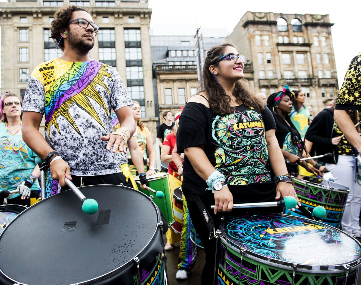 Cultural activity at last year's Merchant City Festival. Photo courtesy of Glasgow Life.