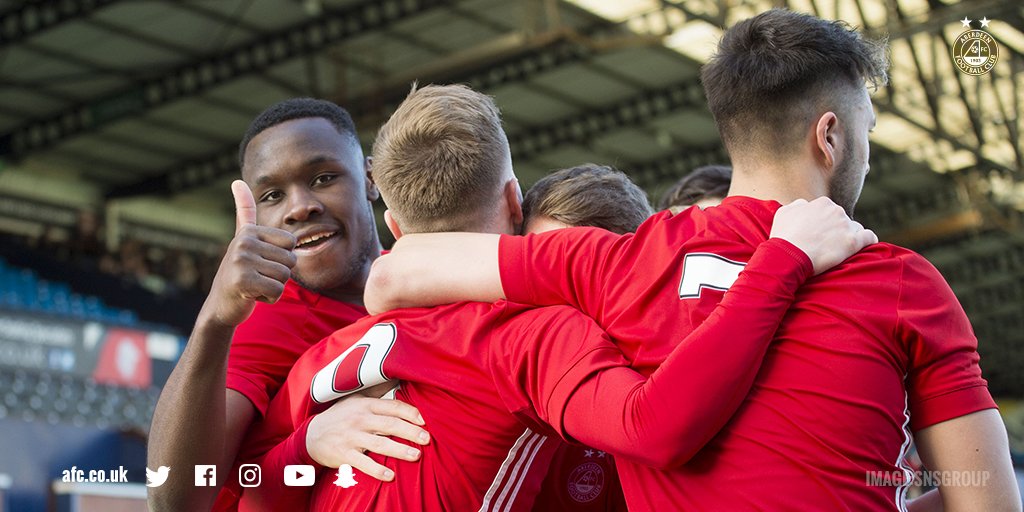 AberdeenFC's tweet photo. Well done the young Dons!!! Action and reaction from Rugby Park to follow on RedTV. https://t.co/vh0wQFWOLy