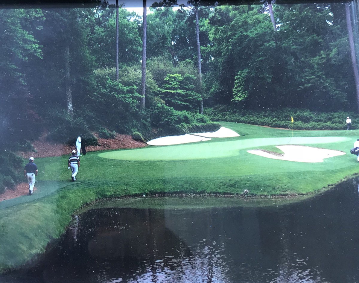 PRossMG's tweet photo. Not only do I get the chance to watch the greatest annual golf event in history, I get to be reminded of having had the opportunity to play the greatest course in the world w my dad! Thanks @TheMasters #memories https://t.co/owlBdL3XJz