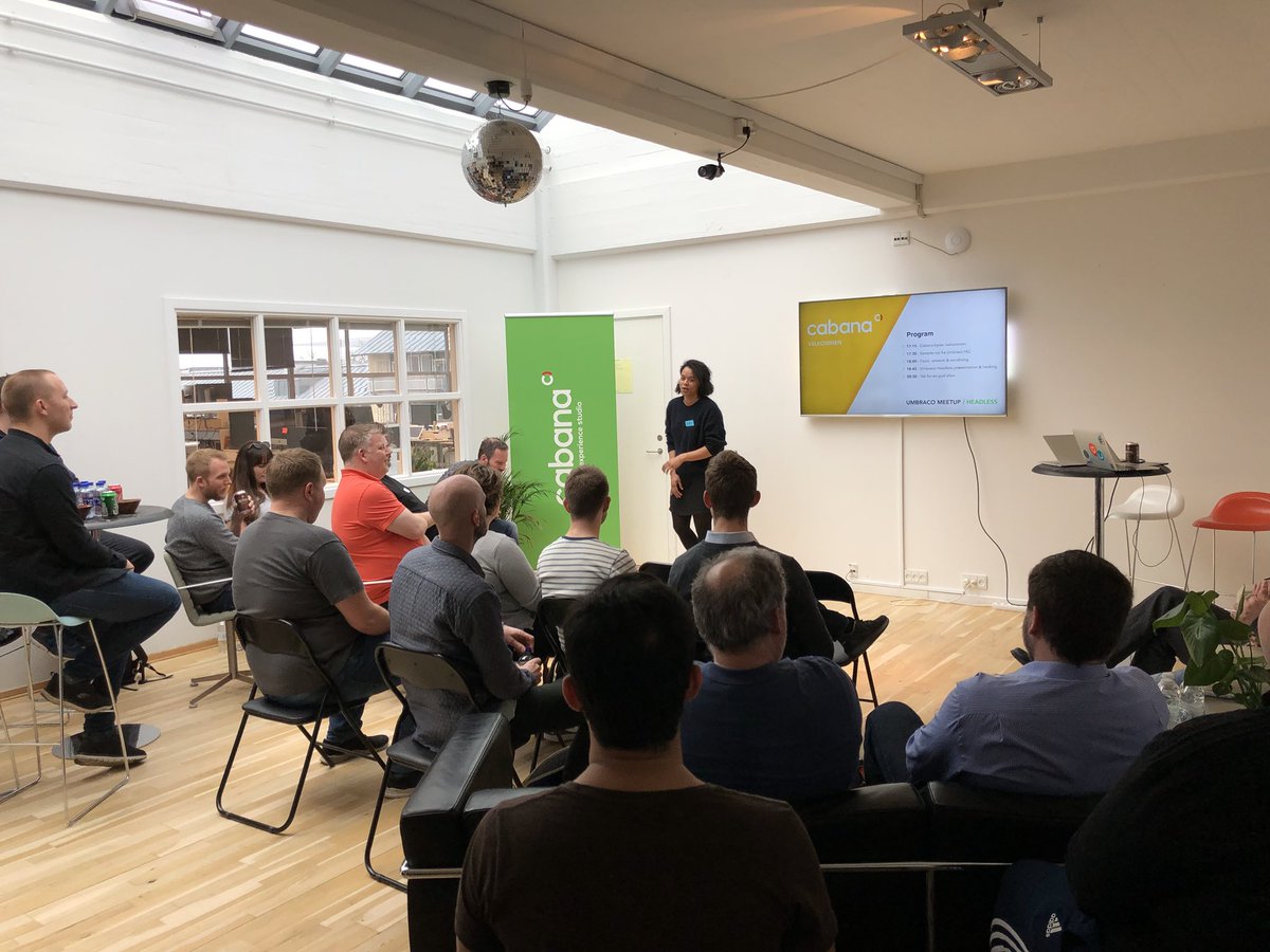 thechiefunicorn's tweet photo. Thanks to @cabana_dk for being great hosts for our #Umbraco meetup.   Their offices are amazing, so if you ever get a chance, pay them a visit #h5yr https://t.co/2hRuLGSeBd