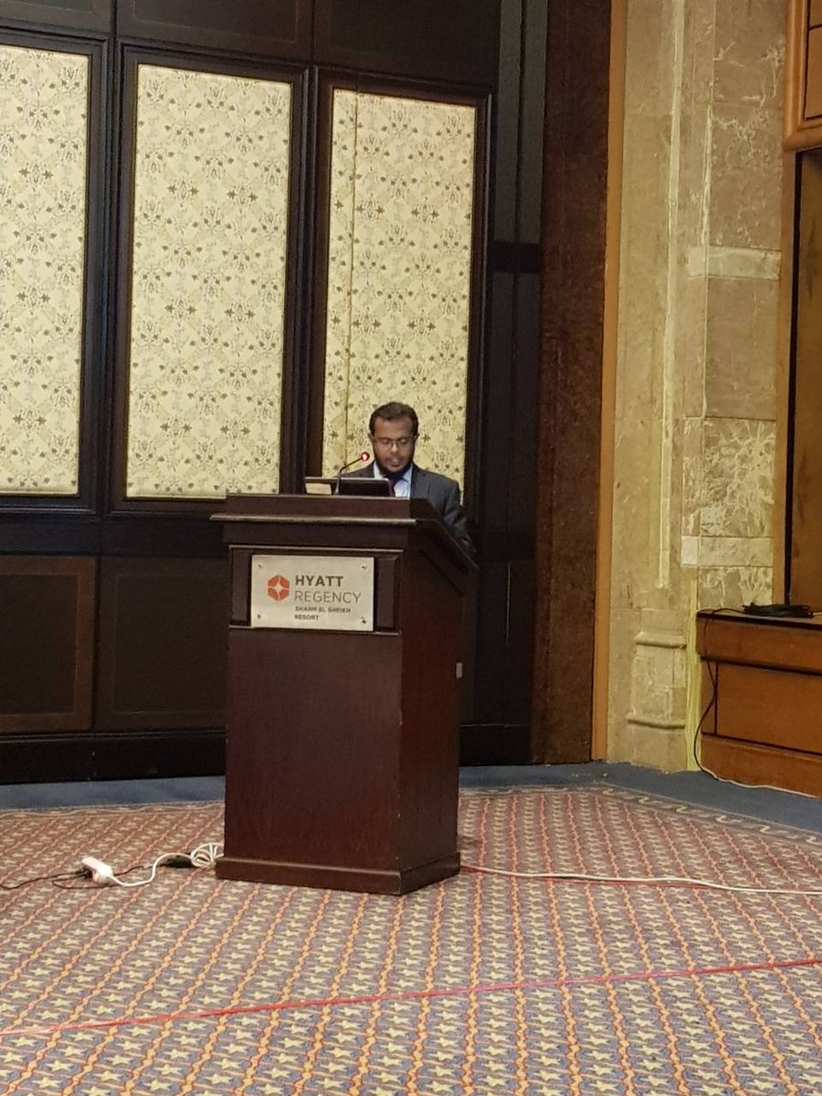 MoEnvmv's tweet photo. Mr. Ali Shareef chaired &amp; Presented as a member of #AdaptationCommitte of @UNFCCC at the session on Monitoring, Evaluation &amp; Learning @NAP_Central. #NAPExpo #climatechange #Adaptation https://t.co/ozBK0e9fh2