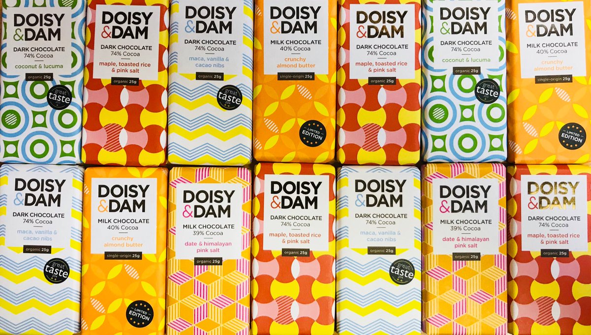 Stores_Supply's tweet photo. We’re now stocking @doisyanddam -  an indulgent organic chocolate with a super food in every bar! 🍫🥥 https://t.co/nlv2LmOwbM