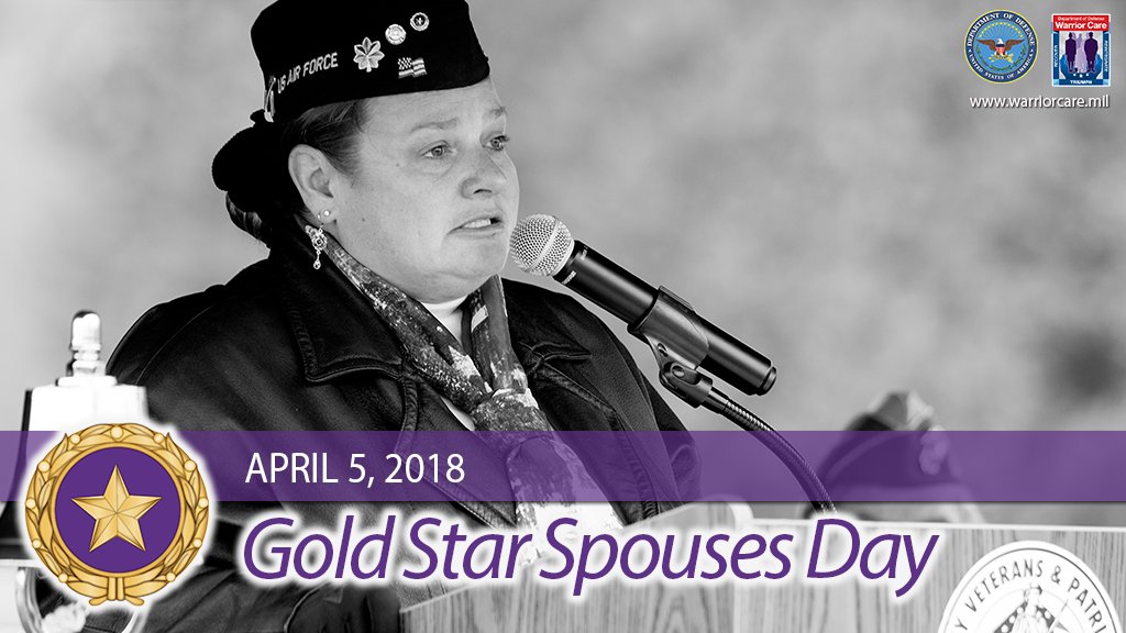 WarriorCare's tweet photo. This #GoldStarSpousesDay, we honor those who continue to feel the impact of the sacrificial #woundsofwar. 

💜⭐️ #HonorThem #GoldStar https://t.co/saWUgrqs1Q