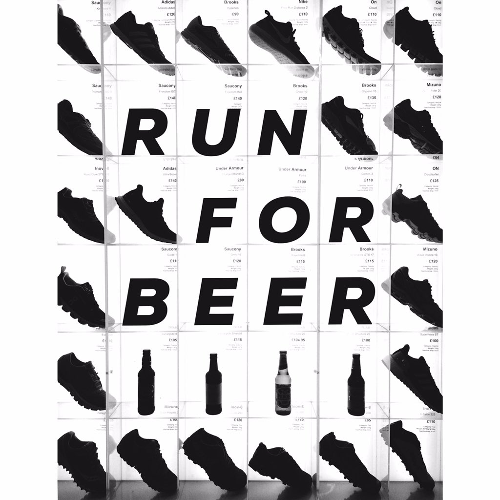 RunningWorks's tweet photo. Join us at 6:15pm on Wed 11th April for a 4 mile/6km run with @NewBalanceUK followed by beer in store (@SecretFrogCo) #TheRunningWorks #RunForBeer #newbalance https://t.co/I6rHeVoT1J
