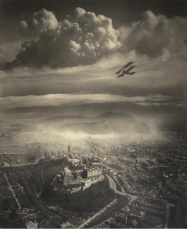 Possibly the greatest aerial shot of any city in the world, ever. 

Alfred G. Buckham's matchless Aerial view of Edinburgh (1920). In order to get dazzling shots like this, Buckham would hang out of the aircraft with his leg tied to the seat with a rope 📷 bit.ly/2q7s8oR