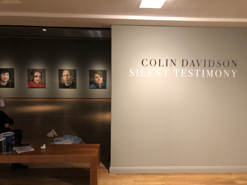 colin_davidson's tweet photo. Finishing the hang. ‘Silent Testimony’ reopens @UlsterMuseum tomorrow. Until 22 April. https://t.co/TdueKz4Iri