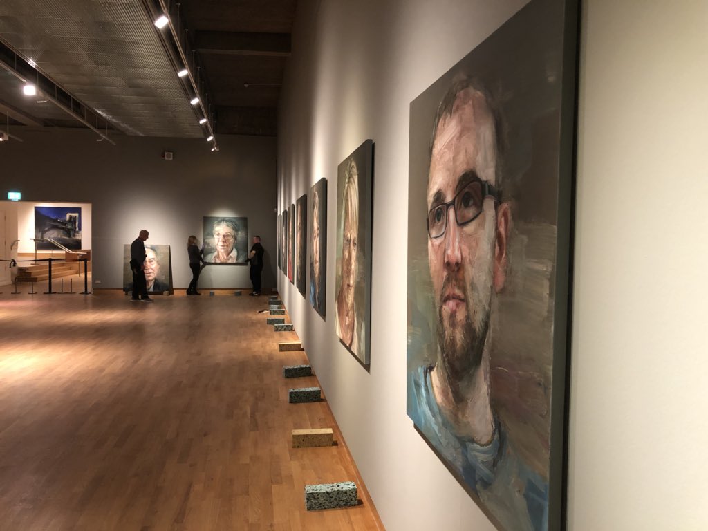 colin_davidson's tweet photo. Finishing the hang. ‘Silent Testimony’ reopens @UlsterMuseum tomorrow. Until 22 April. https://t.co/TdueKz4Iri