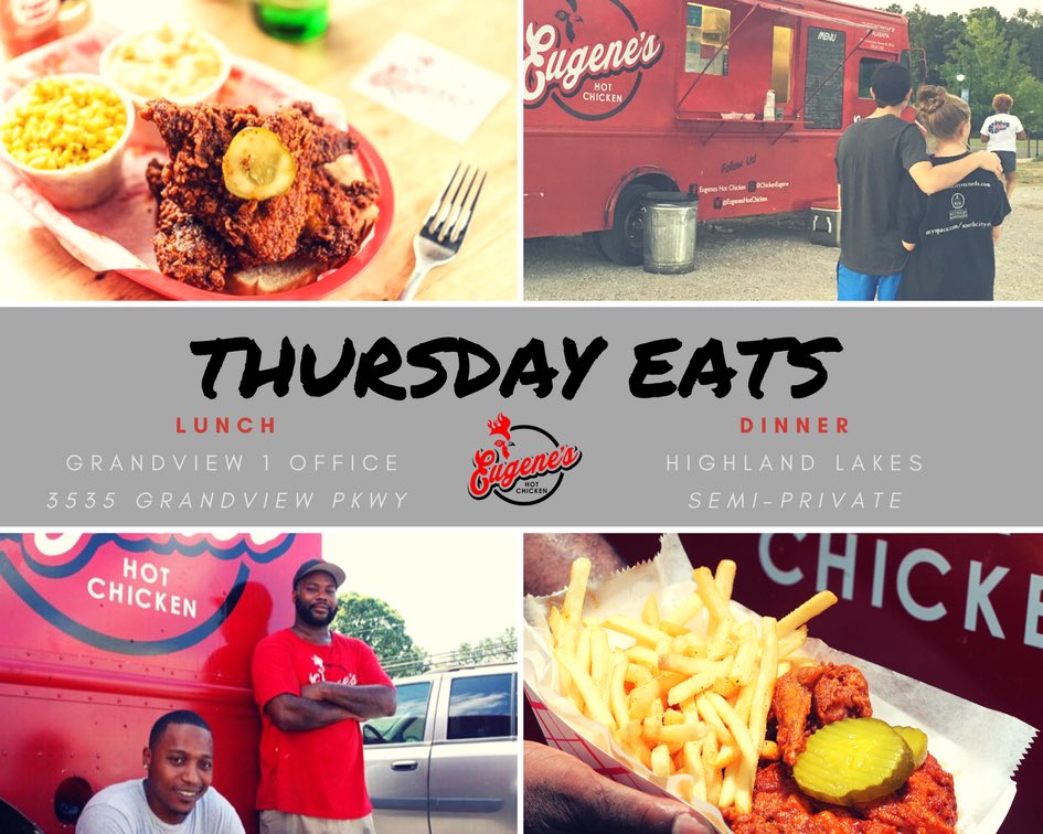 ChickenEugene's tweet photo. It’s a good day for #hotchicken 🔥

#whereseugene #hotchickenlife #blackownedbusiness #smallbusiness #eatlocal #localbham #bhameats @UptownBham @bhamfoodtrucks @Happeningbham @BhamHappenins @bhambizjrnl @bhamfoodguide @WhatToEatInBham @BHAMOriginals @BhamBloggers https://t.co/wAnF9yvV8x