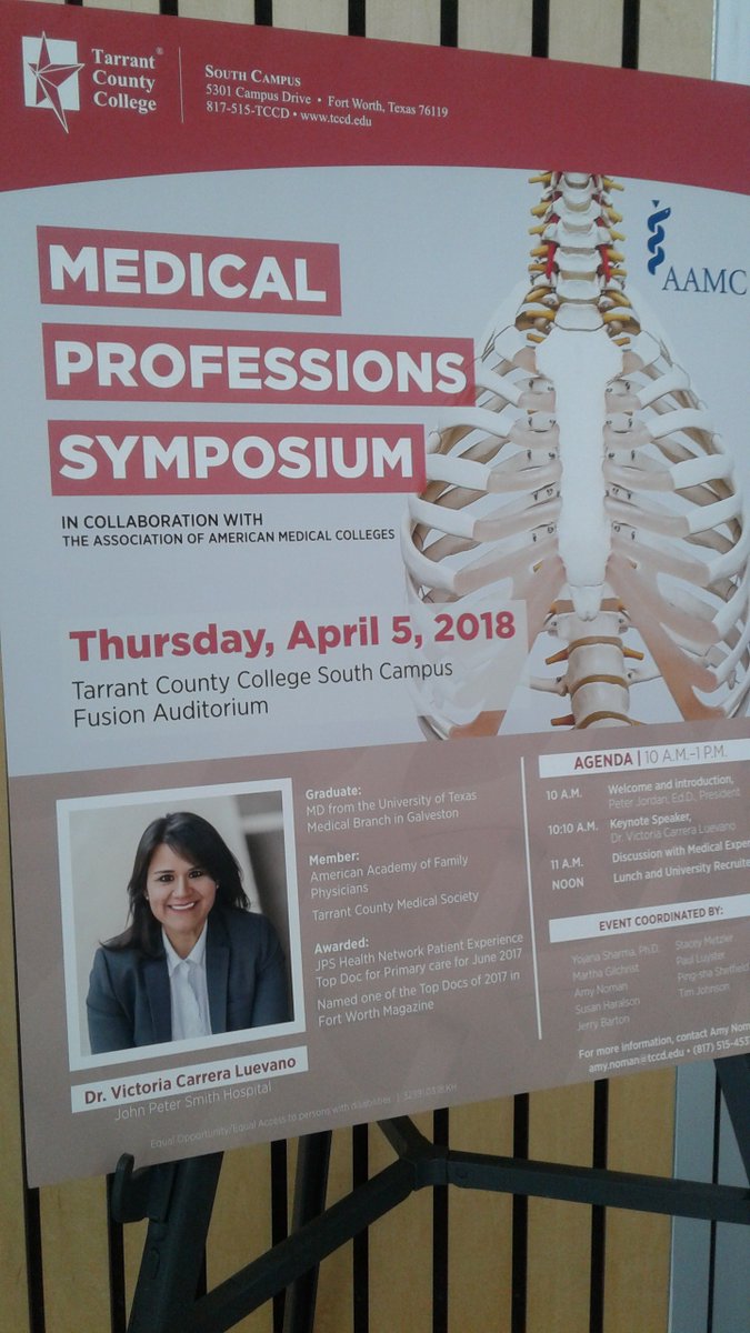 _erica_robinson's tweet photo. "We can ALL achieve our dreams if we unite to build a better future for ourselves and those around us."
Dr. Victoria Carrera Luevano TCC, South Campus Medical Professions Symposium Keynote Speaker.

@tarletonstate @TarletonFW #tarletonnursing @TarletonSOCW @JPS_Health @TCCollege https://t.co/6143tuhKE5