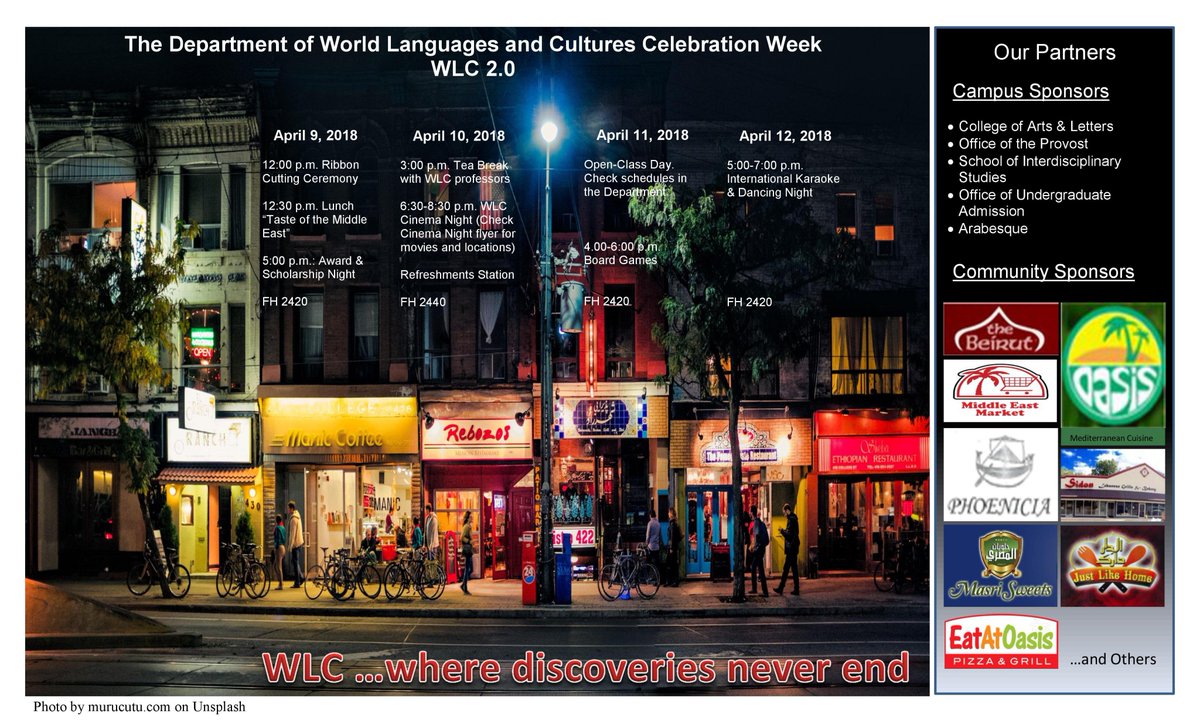 KasumiYamazaki's tweet image. Our department is hosting a series of fun events for students and faculty to celebrate its official name change next week! We&apos;ll start off with a Ribbon-Cutting Ceremony on Monday with some amazing food donated by local stores &amp;amp; restaurants. Please come join us! #FeeditForward