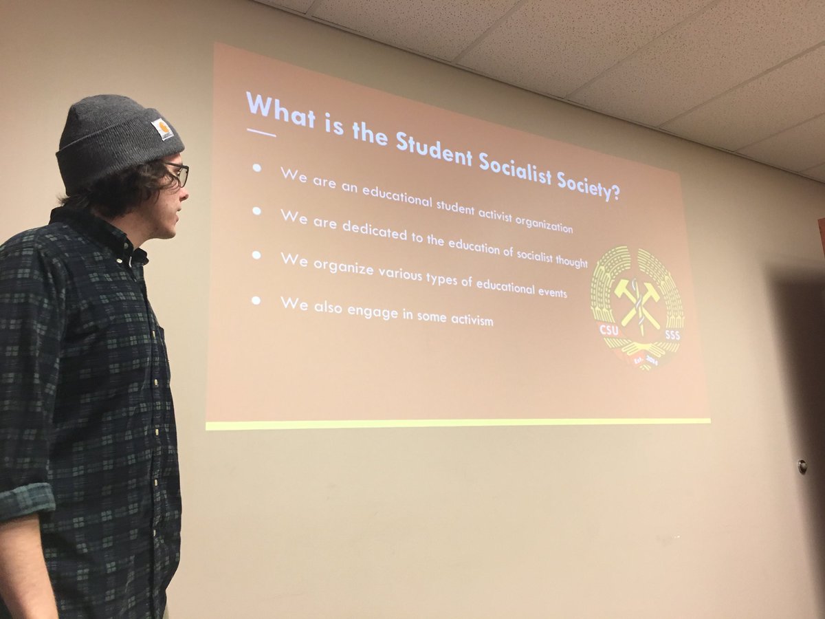 CleStateSSS's tweet photo. Today’s Introduction to Socialism event is underway! https://t.co/Rg2U3WpzNT