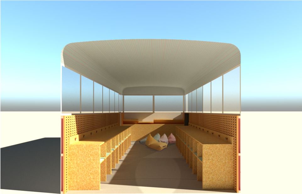 BreteauFound's tweet photo. The conversion of our new Mobile Education Bus is currently underway in #Lebanon! We`re grateful for the support of talented #architects and #InteriorDesigners who have created a vibrant #learning environment ready to spark #children`s engagement and develop #DigitalSkills https://t.co/zbpdPlo4qW