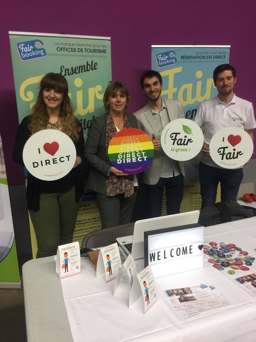 FairBooking's tweet photo. @Fairbooking en force au salon #WorkChope à #Nantes avec nos super formateurs #ReAcademie Loukas Stoltz Kevin Schultz  💪😁
#reservationendirect #fairbooking #RedAcademie https://t.co/w6pqMLEELG