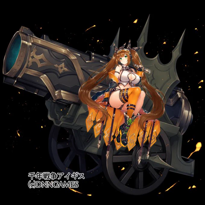 千年戦争アイギスにて極重巨砲フレデリカの第二覚醒絵を描かせて頂きましたので、王子の皆様よろしくお願いします～。 