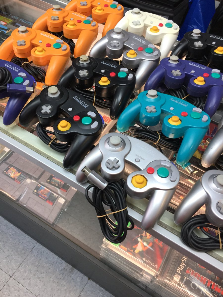 bklynvideogames's tweet image. Back in stock original #nintendo #gamecubecontrollers perfect for ##supersmashbrosmeele #supersmashbros4 #videogames #nyc #gamecube
