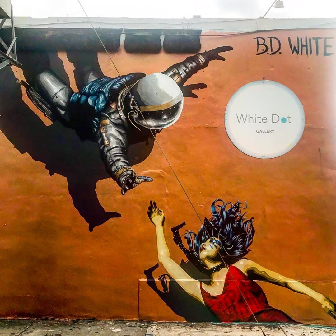 streetartnow's tweet photo. Wicked street artist bd white for Art Basel #Miami #art #bdwhite #streetart #mural #graffiti https://t.co/jYhT7NDxk8