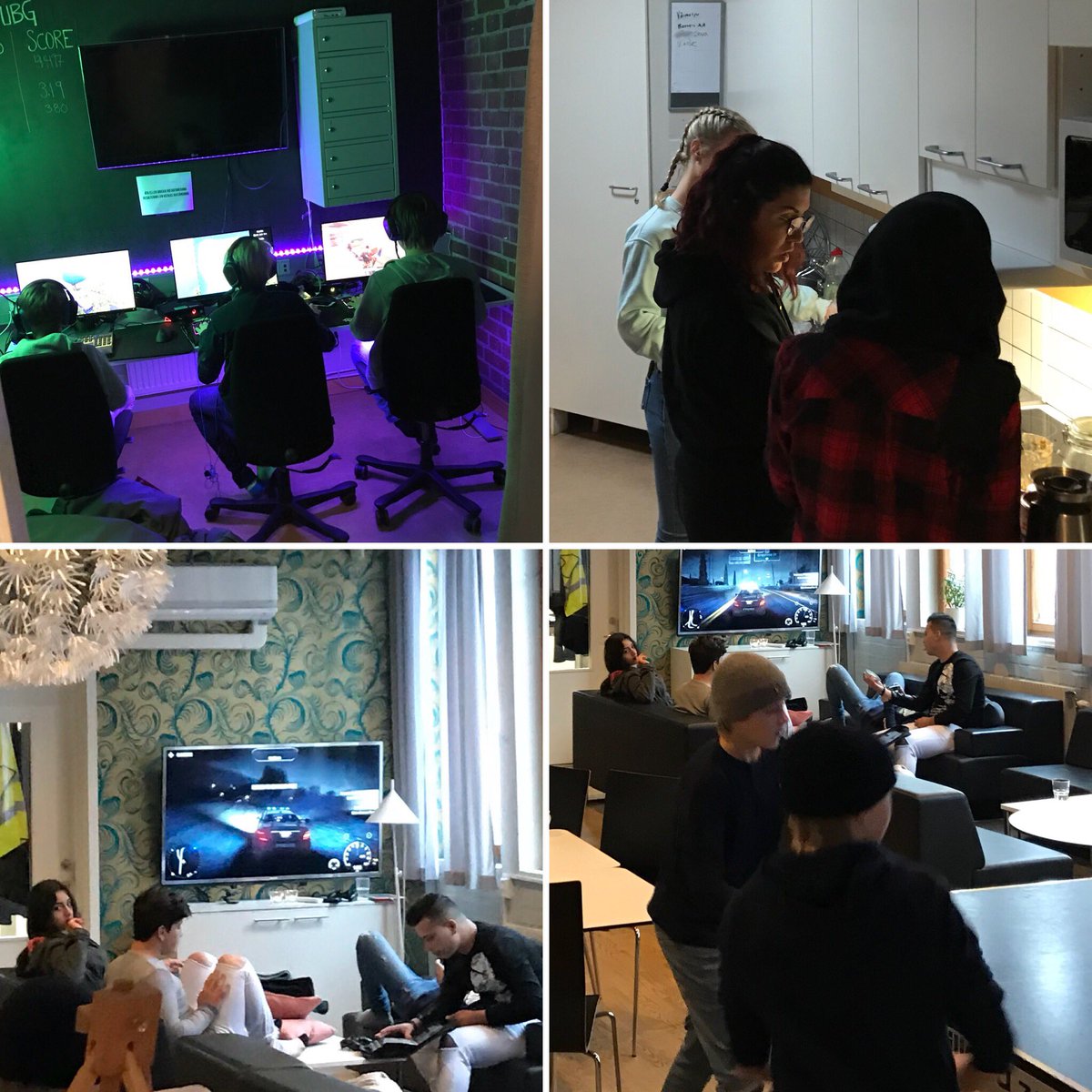 Kollar in ungdomsverksamheten på Källängsgården en helt vanlig onsdag under påsklovet! Full aktivitet i alla rum! #fritid #främjande #LKF