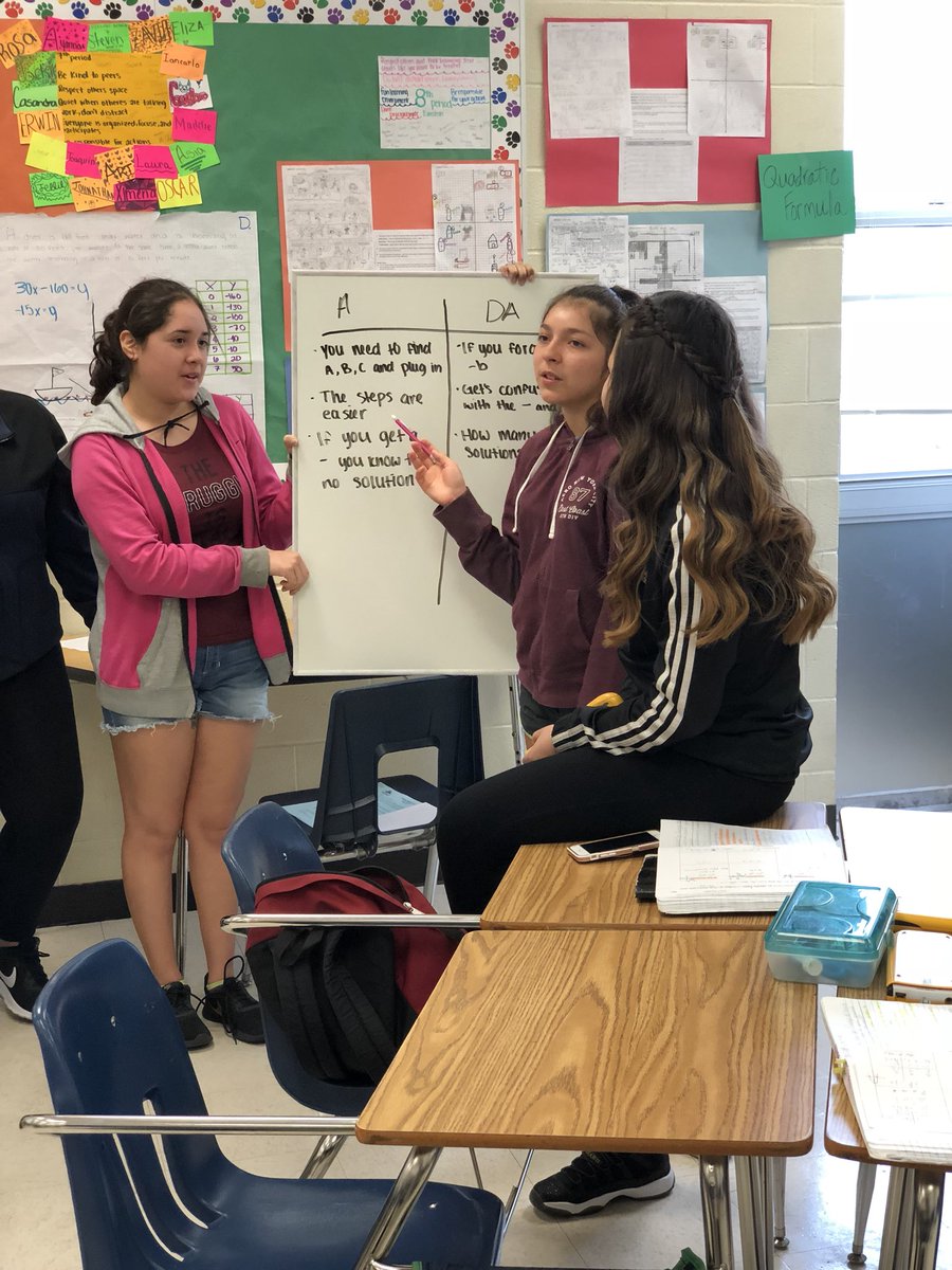 Bedichek Ms On Twitter Mr Chavez S Algebra Class Using