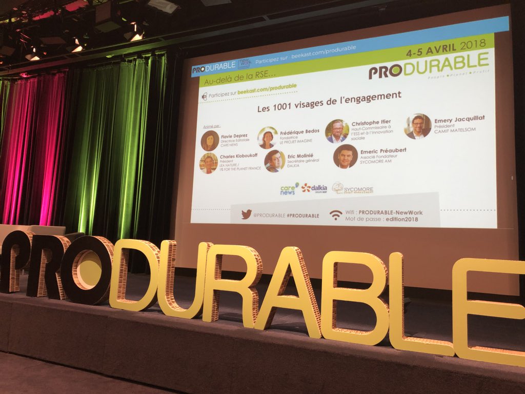 fidy's tweet image. Beaucoup de monde au salon @PRODURABLE sur les sujets RSE, économie durable et investissements verts.

Belle plenière sur l’engagement dans des métiers différents 👍🏽

Comment être engagé en asset management ? @PreaubertEmeric 

#ISR #PRODURABLE2018