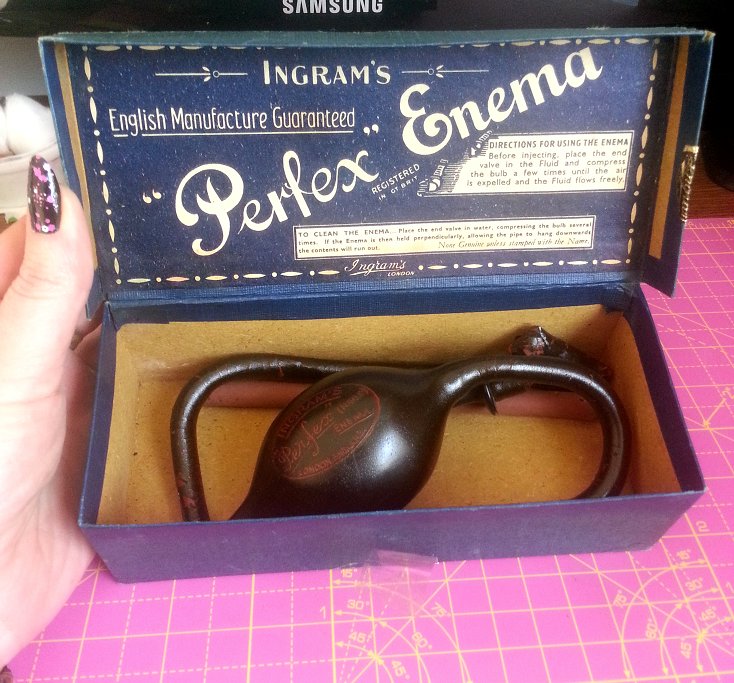 ThePseudosapien's tweet photo. I didn't choose the collector of strange old medical equipment - life, it chose me... XD #Ingrams #Perfex #Antique #BumBusiness https://t.co/G5H89oSkp5