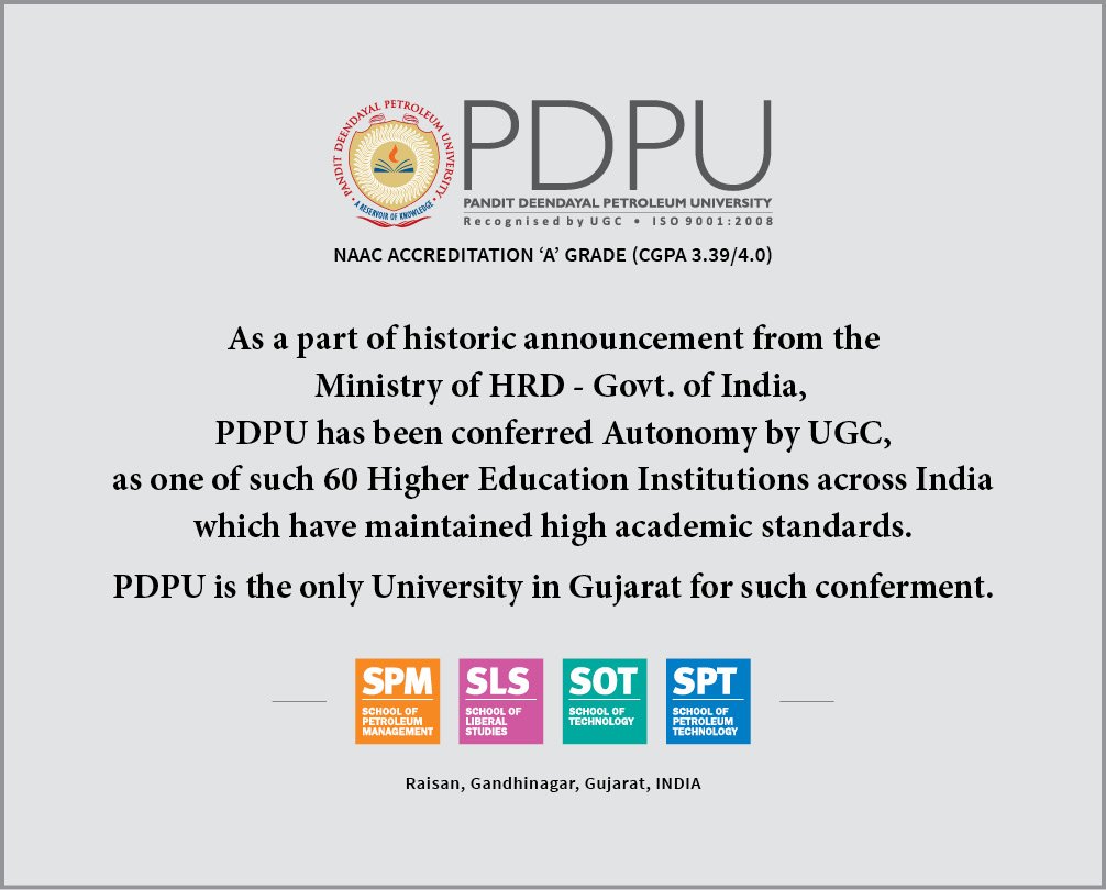 Pandit Deendayal Petroleum University (@pdpuniversity) on Twitter photo 
