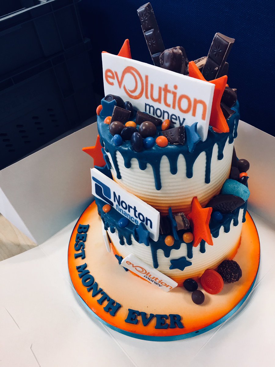 NortonBroker's tweet photo. As if the blue skies weren't treat enough for us today - this absolutely amazing cake has just arrived from @EvolutionMoney  to celebrate our best ever month with them!

Thank you so much, everyone! https://t.co/0BJW9mRVnc
