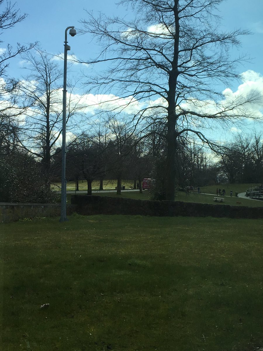 Yesterday it was snowing. Today the sun’s out and there’s even an ice cream van in the park! I love Scotland.