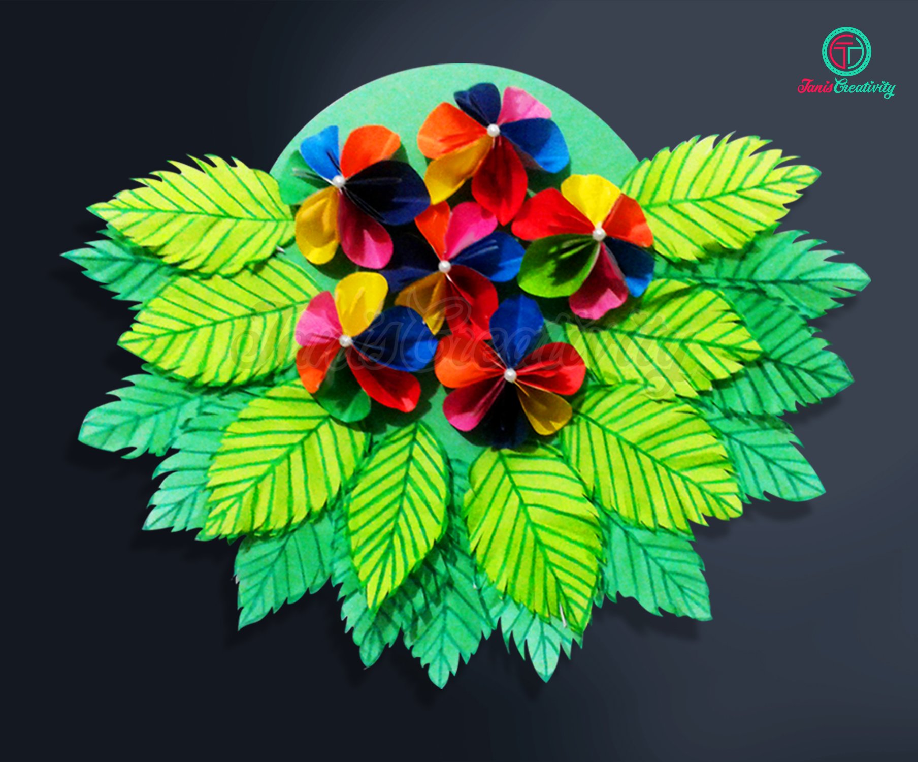 Paper leaf, How to make paper flower leaf