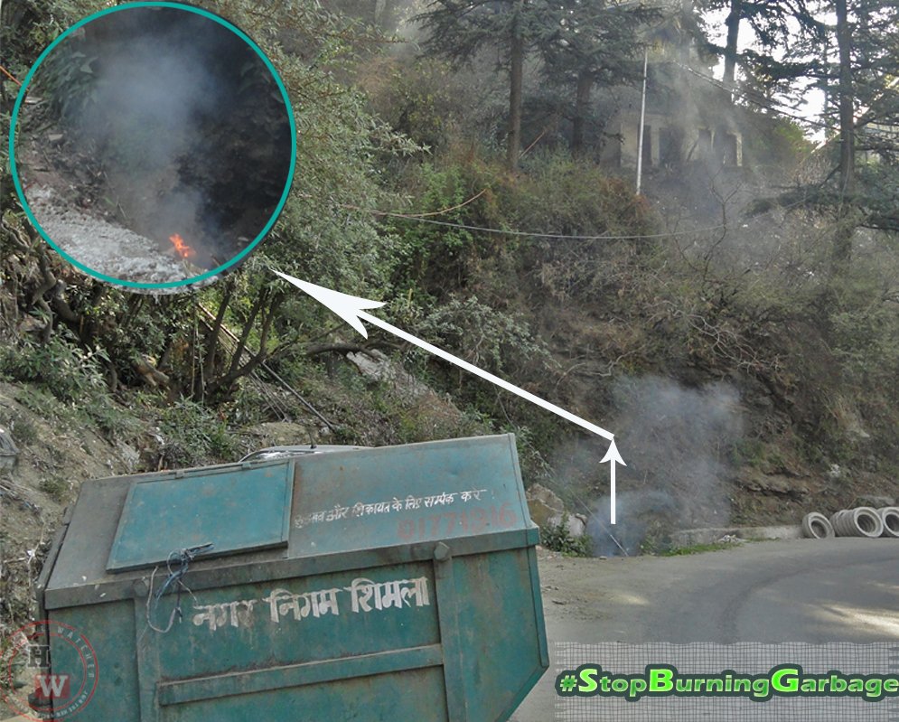 HimachalW's tweet photo. An Irony of #ShimlaCity in a Picture
#AirPollution #Health #ShimlaMC #StopBurningGarbage #Environment https://t.co/ZHRvTNCEjs