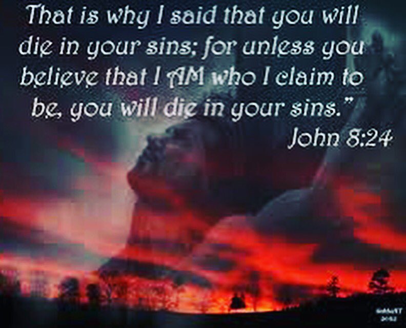 grind4_god's tweet photo. John 8:24
#Grind4God https://t.co/QIeAxad7Bt
